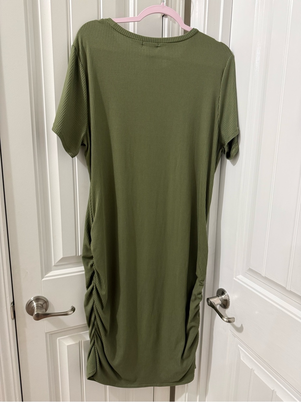 Love Olive Ribbed Short-Sleeve Midi Dress - Picture 3 of 4
